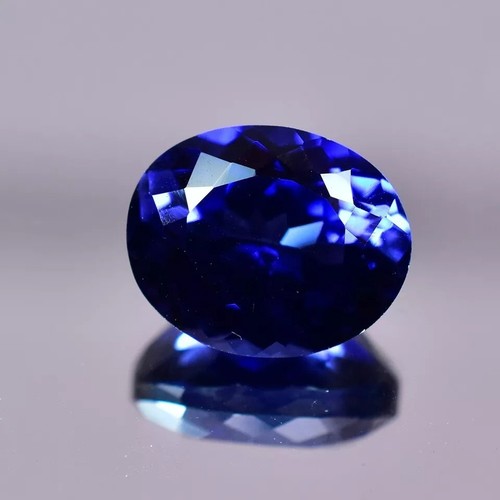 Piedra preciosa suelta certificada AAA+ 7,80 quilates zafiro azul ceilán natural forma ovalada - Imagen 8 de 8
