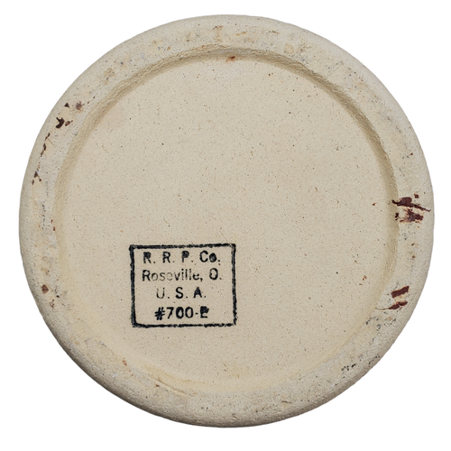 Robinson Ransbottom Roseville OH Brown Spongeware Crock Pottery 700-E 5.25" x 5" - Picture 2 of 10