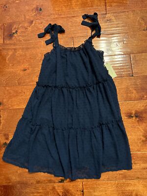 Francesca s Trixxi Tie Shoulder Navy Dress NWT $50 Size Medium Boutique