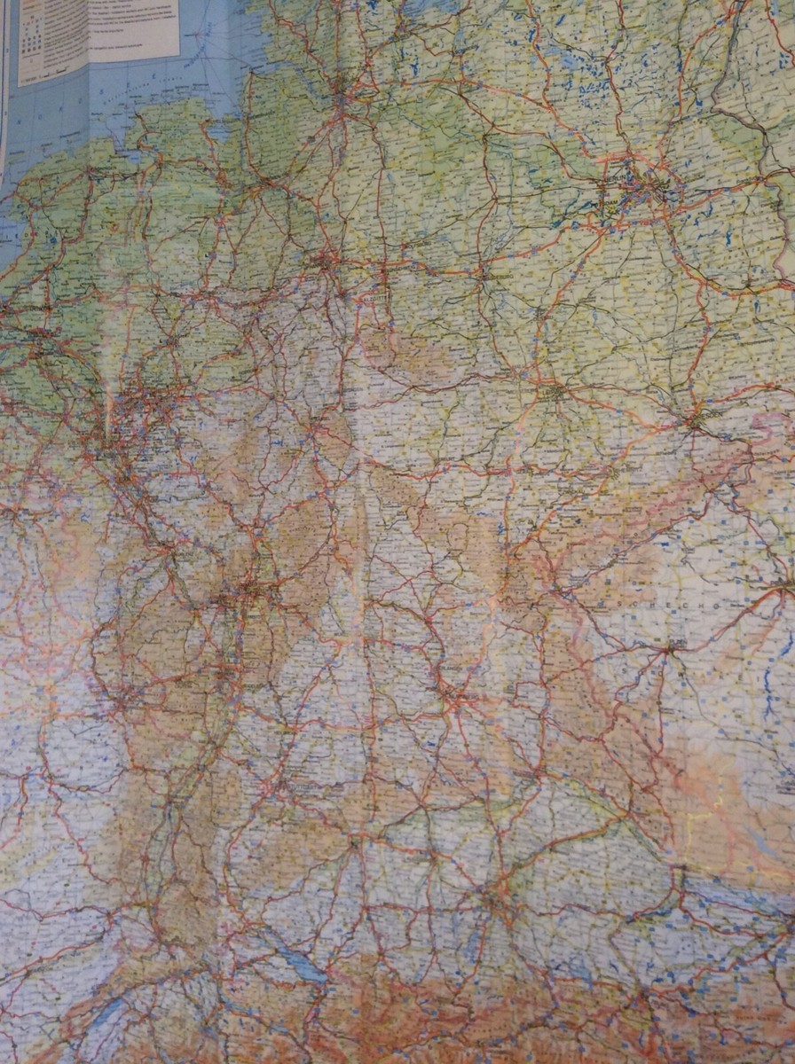 Germany Deutschland Map Brochure Guide | eBay