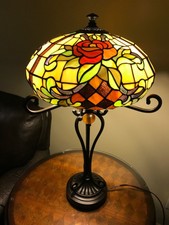 dale tiffany rose table lamp