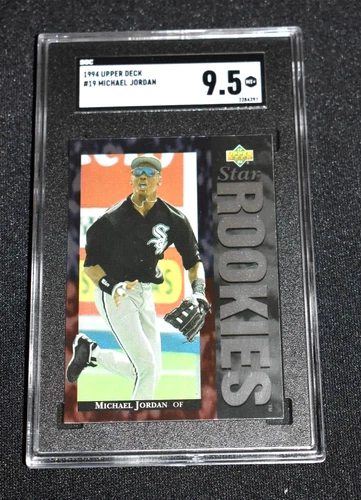 1994 Upper Deck #19 MICHAEL JORDAN RC SGC 9.5 MINT+ Rookie BASEBALL Card Rarer
