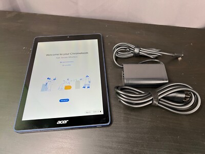 Acer Chromebook Tab 10 N18Q1 Tablet (9.7'' Touch, 4GB, 32GB SSD, Wifi, Blue)
