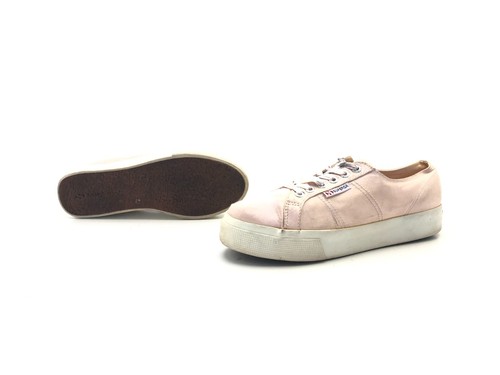 Superga Damen Halbschuhe Schnürer Loafers Comfort Rosa Gr. 40 (UK 6,5) - Picture 2 of 8
