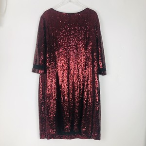 lane bryant red sequin dress