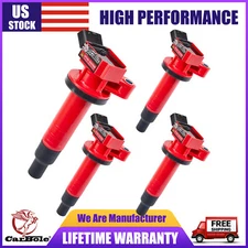 4Pcs High Performance Ignition Ignition Coil For UF247 Toyota Corolla Chevy 1.8L