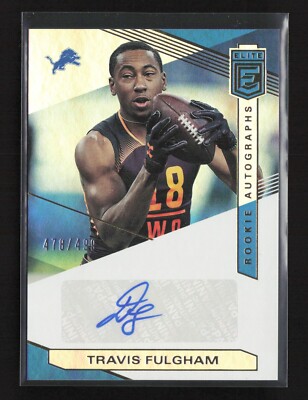 2019 Donruss Elite Rookie Autographs 478/499 Travis Fulgham RC Auto #RA-TF