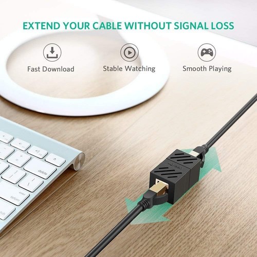 Lot de 5 Coupleur RJ45 Cat7 Blindé Connecteur Ethernet 8P8C Ethernet Extender - Photo 9/9