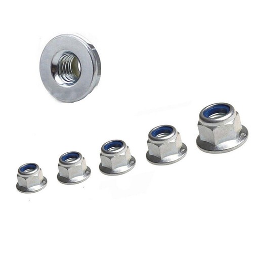 1X Marine Grade Stainless Steel Nylock Nut M6 M8 M10 Flange Insert Lock Nuts A4 - Picture 9 of 18