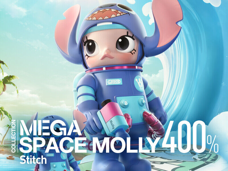 POP MART MEGA Collection 400% SPACE MOLLY Stitch 326mm POP MART MEGA Collection 400% SPACE MOLLY Stitch 326mm