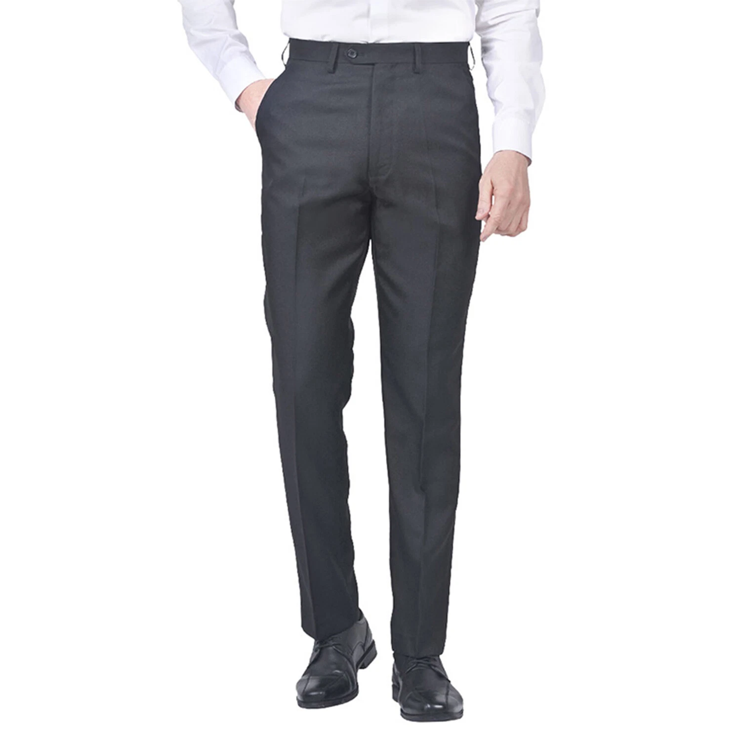 Mens Trousers Office Business Formal Casual Pants Smart Big & Tall Waist 32 - 60