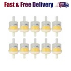 10PCS Universal Car LARGE Inline Fuel Filter DIESEL 6mm 8mm Pipe Hose Brand NEW