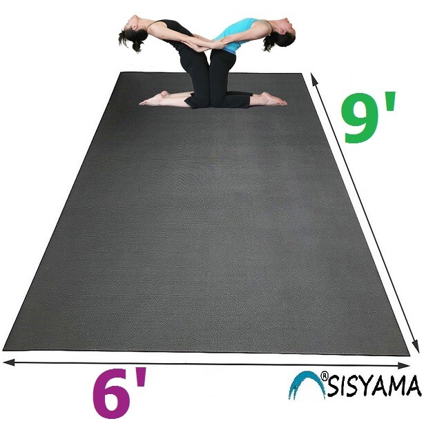 Extra Large Exercise Floor Rubber Mat Anti Slip Aerobic Yoga Home