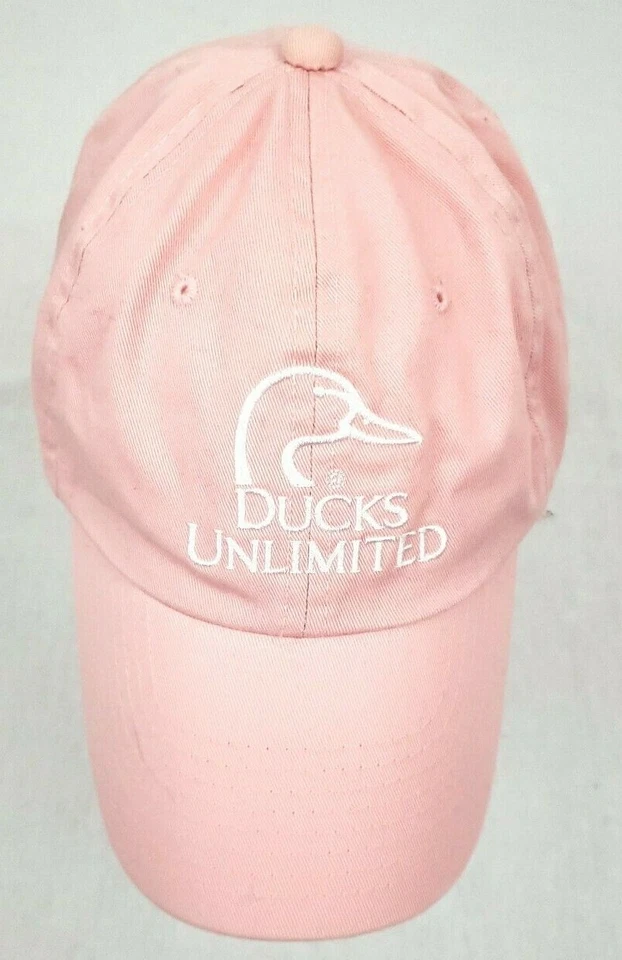Chapéu Ducks Unlimited feminino rosa 🔥 gancho ajustável caça/pesca e boné de laço - Imagem 4 de 4