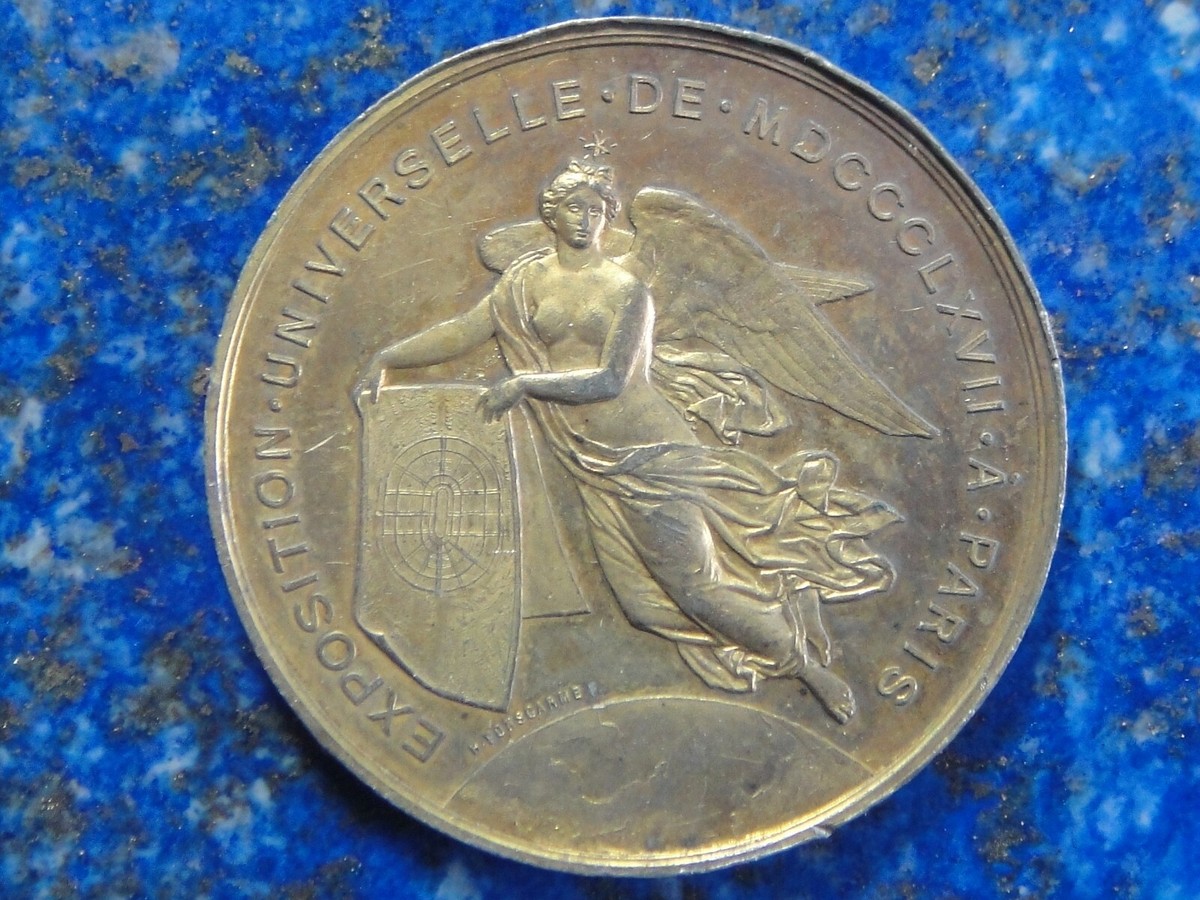 FRANCE, MÉDAILLE, NAPOLÉON III, Exposition universelle de Paris, 1867 FRANCE, MÉDAILLE, NAPOLÉON III, Exposition universelle de Paris, 1867