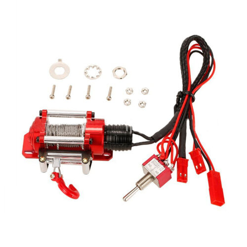 Juego de cabrestantes con cable de metal de radiocontrol 1/10 para rastreador de rocas axial SCX10 D90 SCX10 II - Imagen 6 de 10