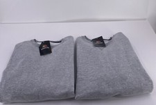 2 Fruit of the Loom Sofspun Crewneck Sweatshirt Mens XL Gray KSF72R