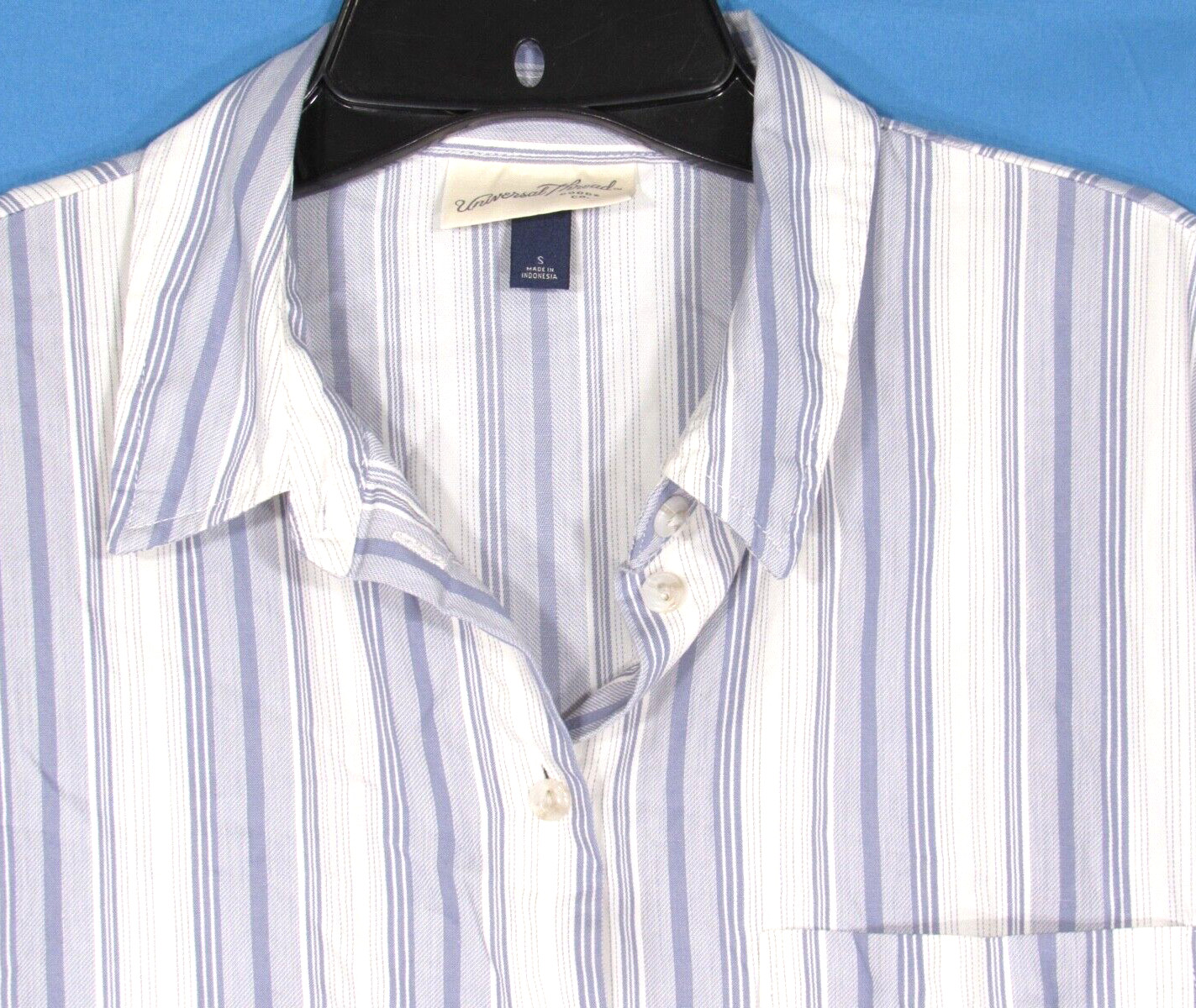 UNIVERSAL THREAD Purple/White STRIPED Cotton/Tenc… - image 3