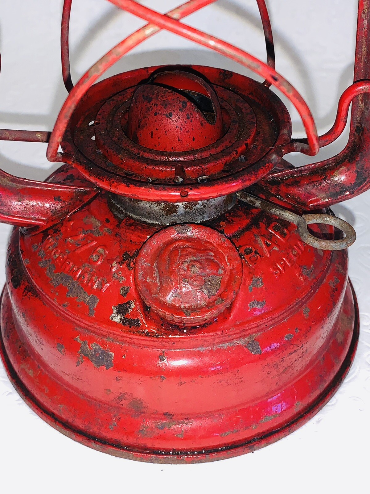VTG FEUERHAND RED LANTERN RED GLOBE West Germany BABY SPECIAL No.276 NIER PATENT