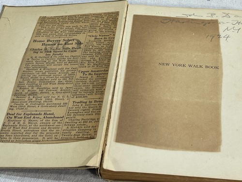 New York Walk Book 1924 Series 2 American Geographic Society Pocket Edition Maps - Picture 11 of 23