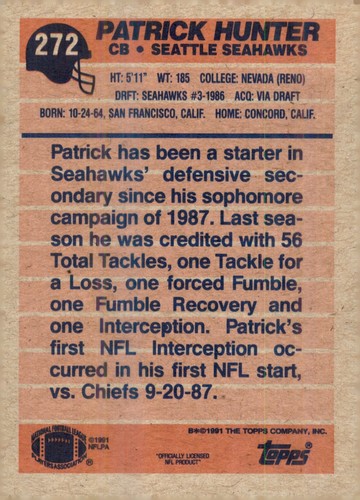 S8R1: 1991 Topps Football Card #s 1-319 - Picture 413 of 493