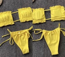 womens Yellow Bikini set