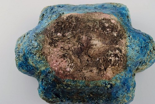 Albert Dahan for Vallauris. Unique lidded bowl in glazed stoneware. Ca 1970 - Picture 8 of 8