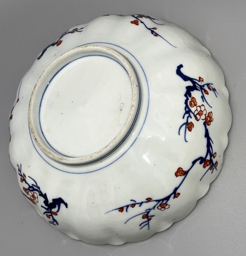 Antiguo cuenco Imari japonés de la era Meiji pintado a mano 24 cm de ancho siglo XIX - Imagen 16 de 16