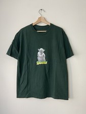 Vintage 90  s Star Wars Yoda Solo Jedi Movie Art green tee shirt