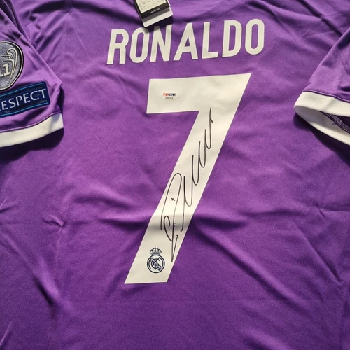 2017 Cristiano Ronaldo Hand Signed Real Madrid Jersey Becketts coa