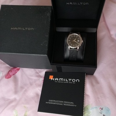 Hamilton Jazzmaster Performer 38mm H324110 Automatic watch Box, New black Strap.