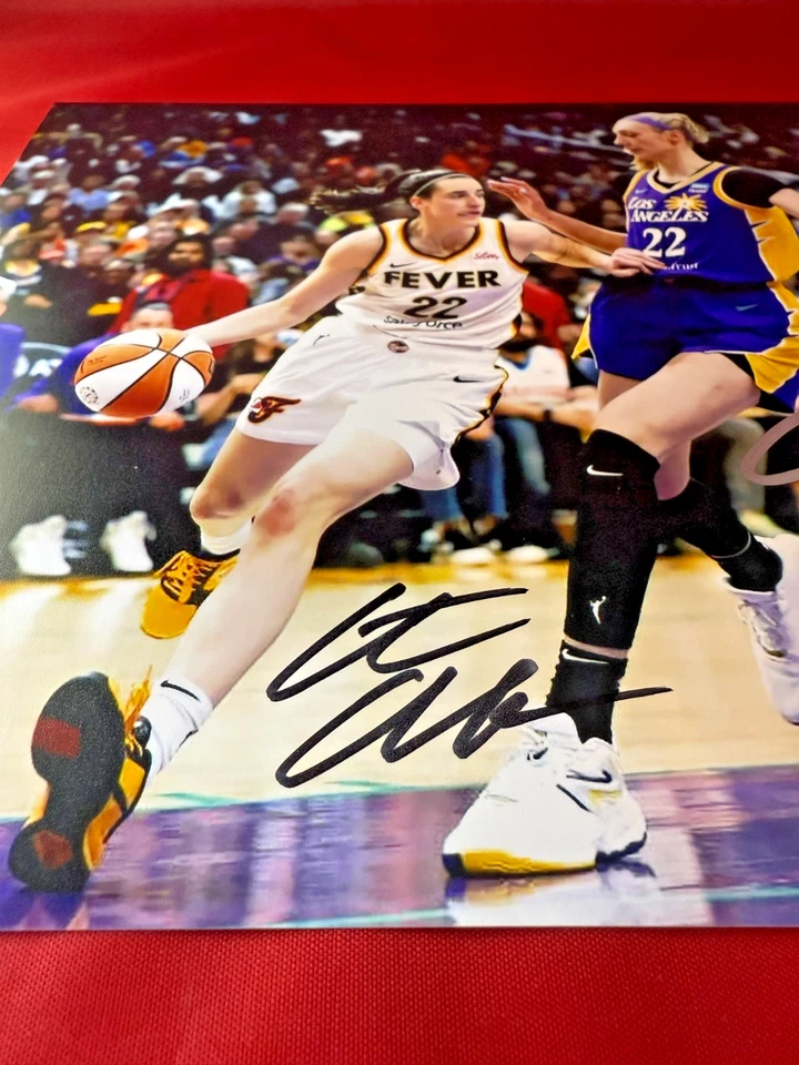 CAITLIN CLARK & CAMERON BRINKS Signed Photo 8x10 Dual Signed! w/COA (TSA) - Image 4 of 4