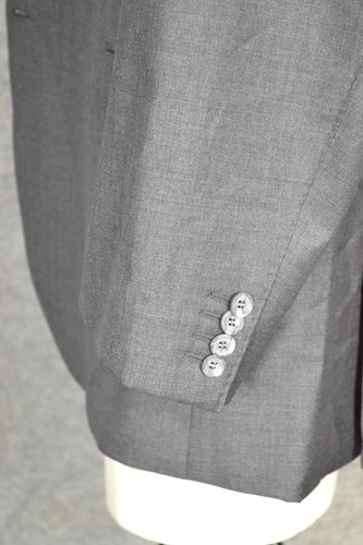 Blazer Suitsupply Para Hombres 50S Gris Lacio Calce Ajustado Lana Vitale Barberis Italia Chaqueta - Imagen 6 de 21