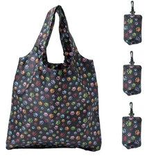 HOLYLUCK Reusable Grocery Bags,Heavy Duty Foldable Shopping Tote Bag Standard