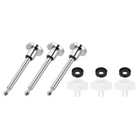 3Er-Set Duscharmatur-Reparaturset FüR Bad, 3 VentilstäNgel, Silber