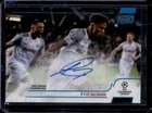 2021 Topps Stadium Club Chrome UEFA Champions League Soccer Blue Wave Karim Adeyemi #CA-KA PSA 9
