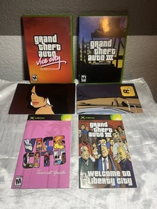 Jeu Xbox : Grand Theft Auto Double Pack (GTA 3 + Vice City) - Version Incomplète - Bon état