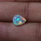 10x8 MM Pear Cut 1.4 Cts Natural AAA Multi Fire Ethiopian Opal Loose Gemstone