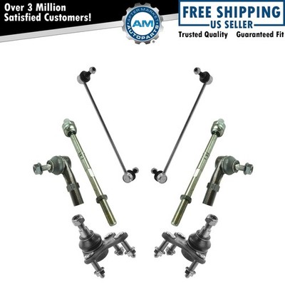 8pc Steering & Suspension Kit Ball Joints Tie Rods Sway Bar End Links