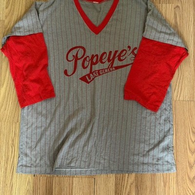 Unbranded Men's Grey and Red T-shirt