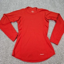 Patagonia Capilene Performance Baselayer Long Sleeve Shirt Orange Womens XS