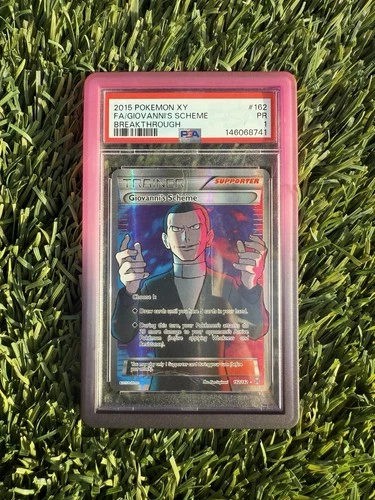Giovanni’s Scheme 162/162 Full Art Breakthrough Pokémon 2015 - PSA 1 🔹pop 6🔹