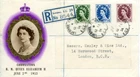 1954 TUDOR WILDINGS 3v. GREAT BRITAIN QE2 REG'D FDC LIVERPOOL ST EC2 CDS PMKS