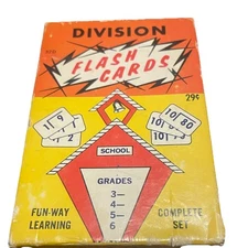 Vintage E.E. Fairchild Division Flash Cards 2-Sided