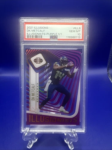2021 Panini Illusions Illusionists DK Metcalf #ILL-6 Purple /1
