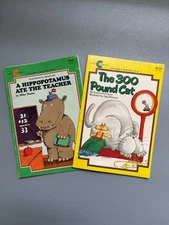 A Hippopotamus Ate the Teacher & The 300 Pound Cat; Avon Camelot Thaler & Dower