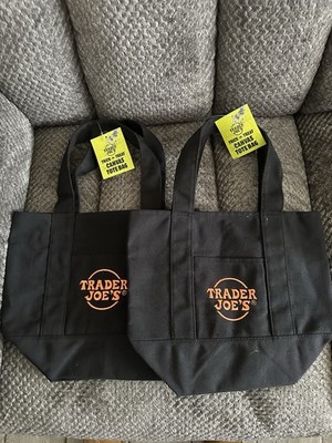 Trader Joes Mini Orange Tote BagHalloween Collectible Rare LimitedEdition New