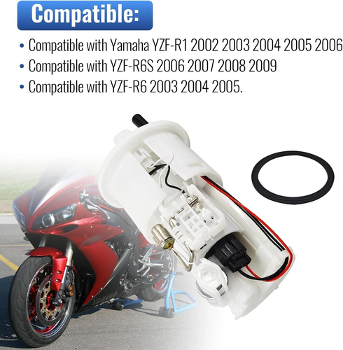 New Motorcycle Fuel Pump 19B-24486-01-00 For Yamaha YZF-R1 R6 2002-2006 - Picture 3 of 13