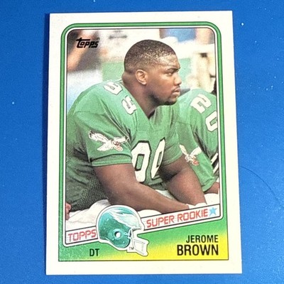 1988 Topps - #247 Jerome Brown EAGLES (RC)-Football-FREE SHIPPING MINT
