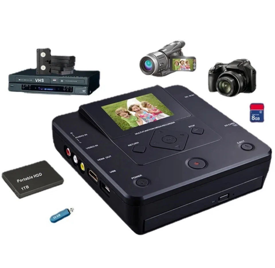 Multifunktion Media Recorder Video&Daten Brennen/MPG/MP4 Formate USB/SDCard/HDMI - Bild 2 von 4